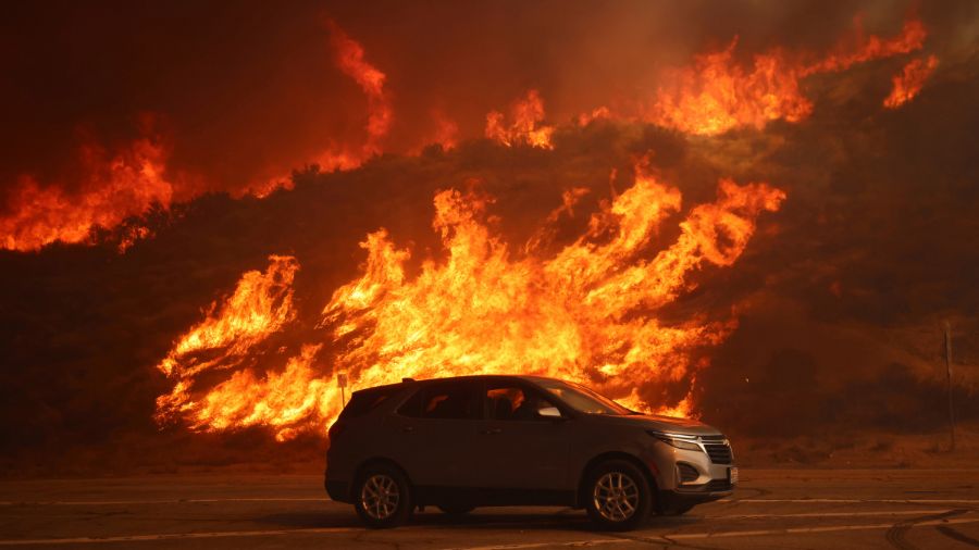 Over 50,000 under evacuation orders or warnings as wildfire imperils homes north of Los Angeles