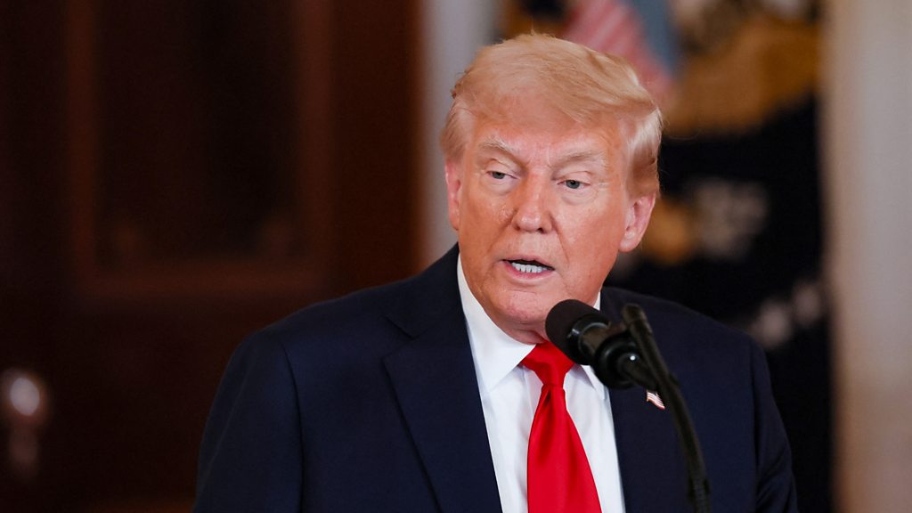 President Trump says Joe Biden is responsible if the economy shrinks again in second quarter